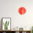 Watermelon Pattern Acrylic Office Home Room Wall Hanging Round Clock Time Display Decoration