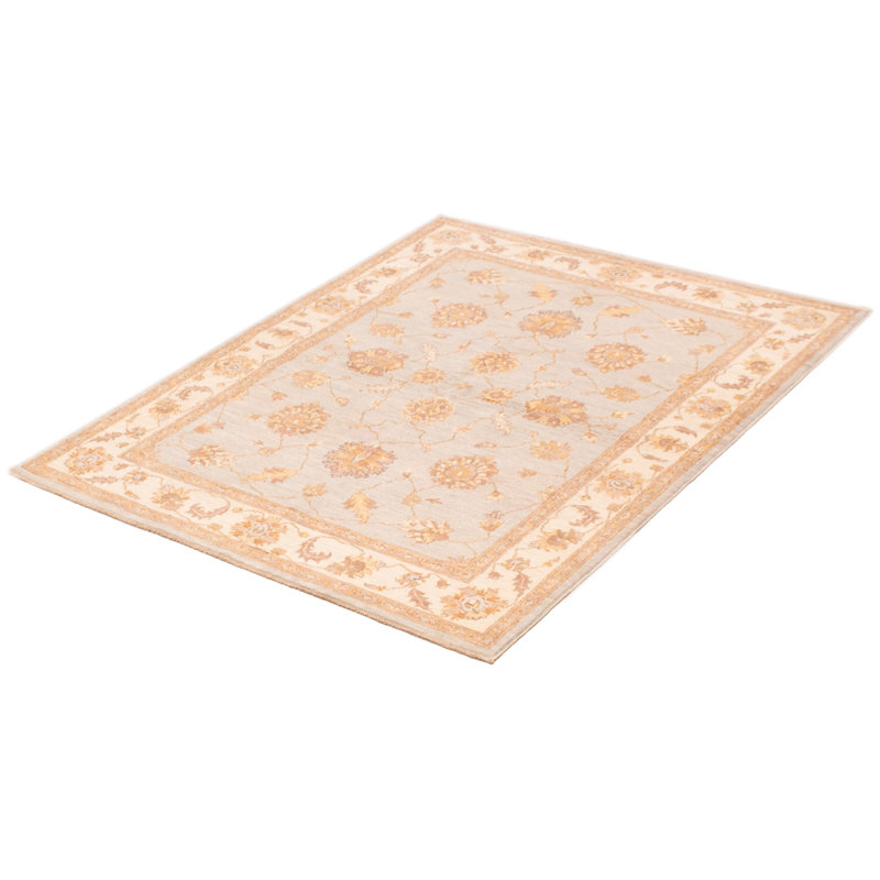 Tapis unique en laine noué à la main 5 pi 1 po x 6 pi 6 po nouvel âge Dunkerton