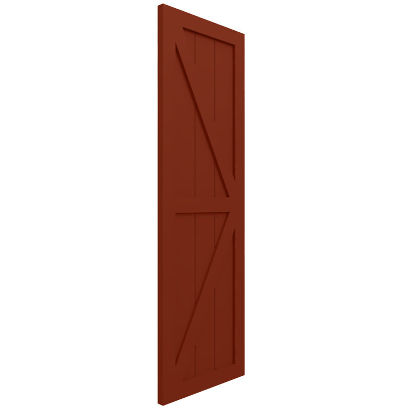 Deux volets de ferme EnduraCore Composite, Rouge piment, L 15 po, H 53 po