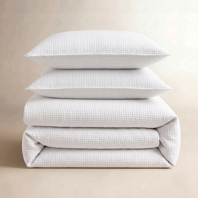 Ensemble de housse de couette en coton Donovan, Housse de couette très grand et 2 taies
