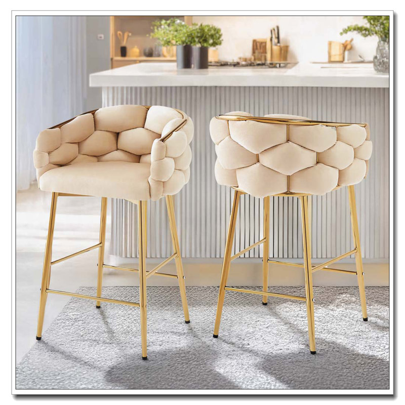 Tabouret de bar 28 po, Beige
