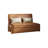 Loveseat Brown Faux leather Sleeper sofa-1217238059