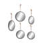 Ensemble de 5 miroirs muraux Bowen