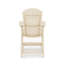 Chaise de comptoir Style - Lumber pour patio et jardin Siège incurvé confortable Repose-pieds élargi Confort optimal Utilisation à l'extérieur, siège, assemblage en acier inoxydable 316,