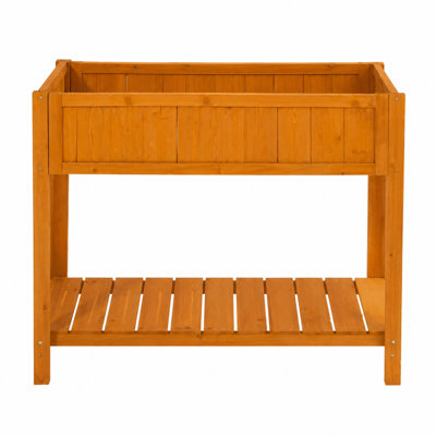 Wood Raised Garden Bed With Non-woven Liner