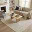 Tapis intérieur moderne abstrait ivoire / beige Melby-804866419