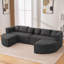 Canapé modulaire en tissu Boucle-1133625381