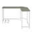 Gray & White Finish Computer Desk