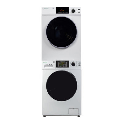 Equator Advanced Stack Laundry 220v 26 Lb Washer 2.5cf+vented Dryer 4cf 1 Outlet