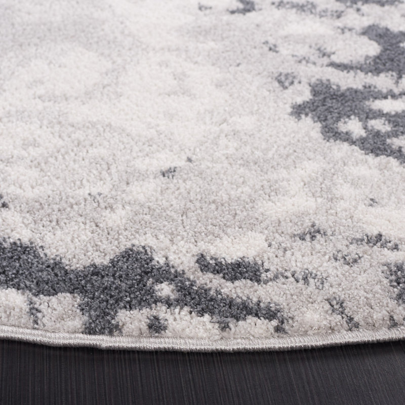 Ethellee Performance Abstract Rug, Round 6'7"