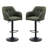 Upholstered Counter Height Stool, 360 Degree Swivel Bar Stool with Arms-180407250