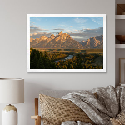 «Alaska Lake And Mountain Scenery II», reproduction sur toile