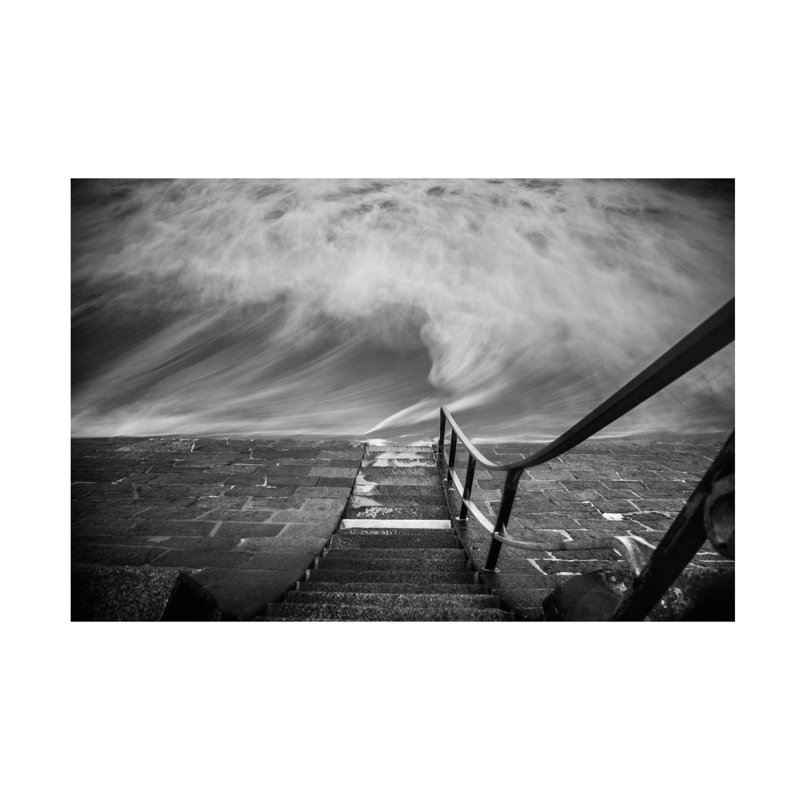 Art clément Delarue sur la mer, H 12 po x l 19 po