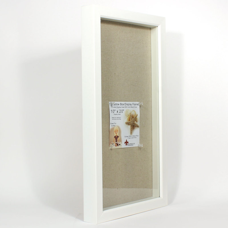 Ingulu Matte Shadow Box Picture Frame, 11" x 14", White