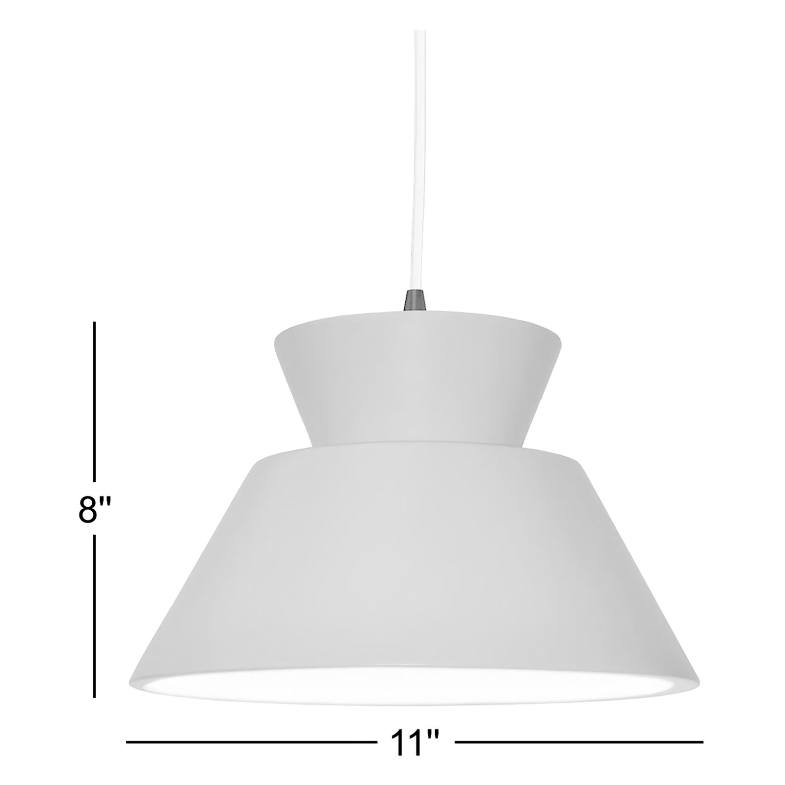 Logan 1 - Light Single Geometric LED Pendant, Dark Bronze, LED, Muted Yellow