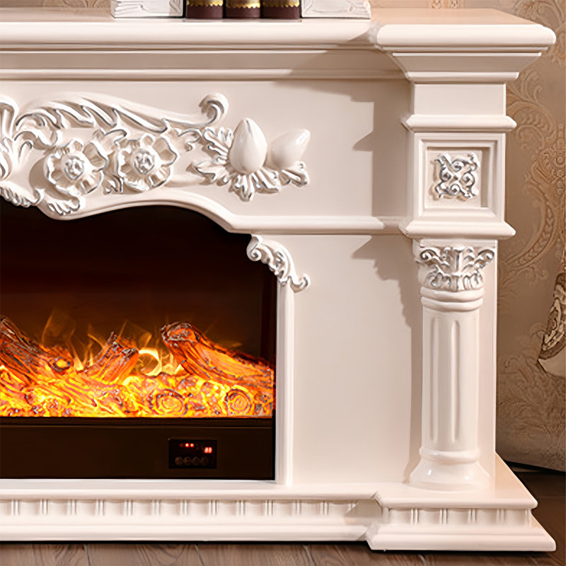 American Pastoral Fireplace, Blanc