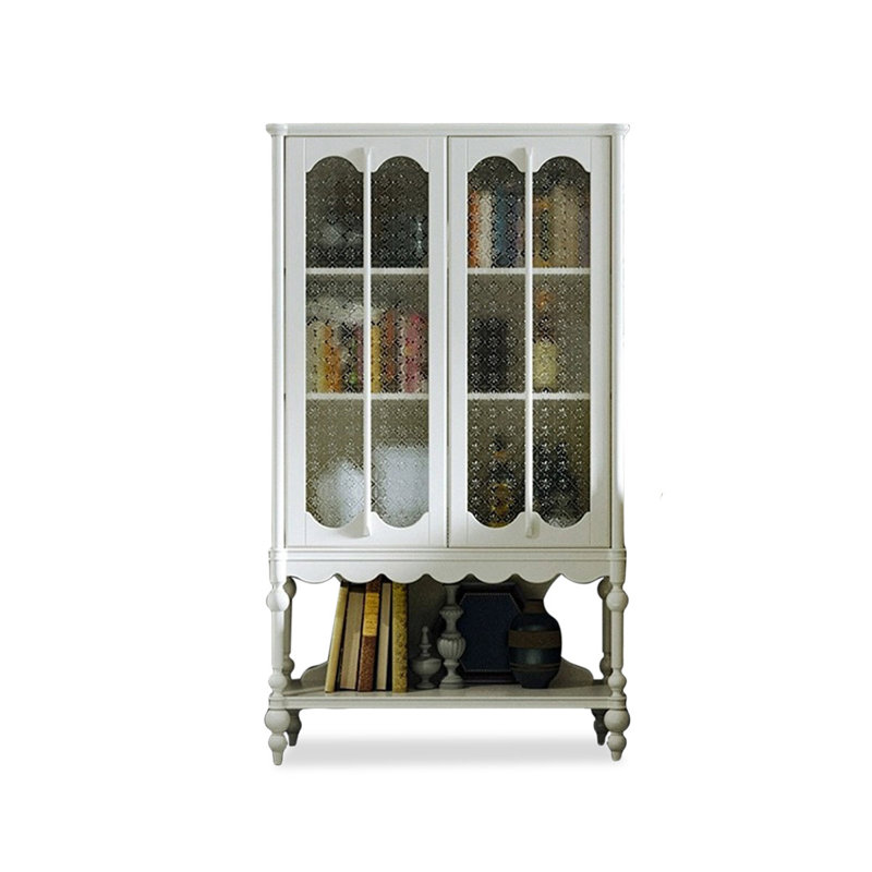 Console rectangulaire en bois massif blanc, White