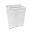 Base de meuble-lavabo simple SmartFold de 23 po seulement en blanc