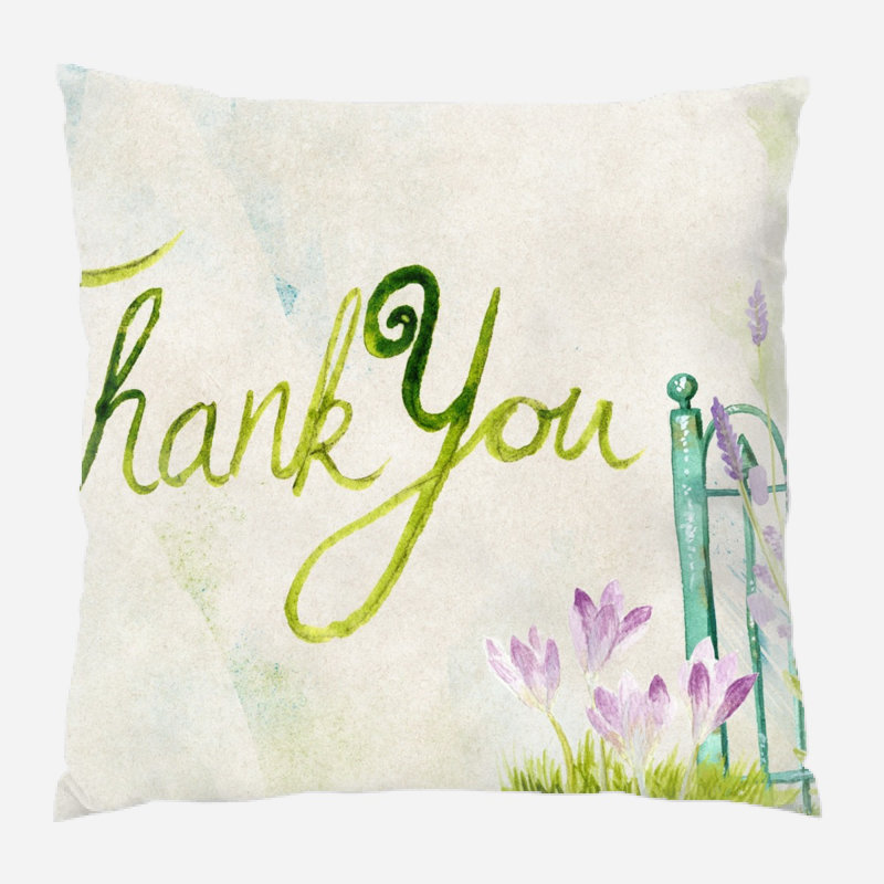 Coussin de remerciements, Intérieur, Microsuède