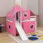 Lit mezzanine double avec tente et tour-485003283
