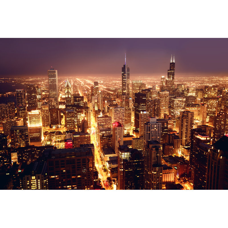 Delmonde Chicago View - Wrapped Canvas Print, 61cm H x 91cm W x 3.8cm D