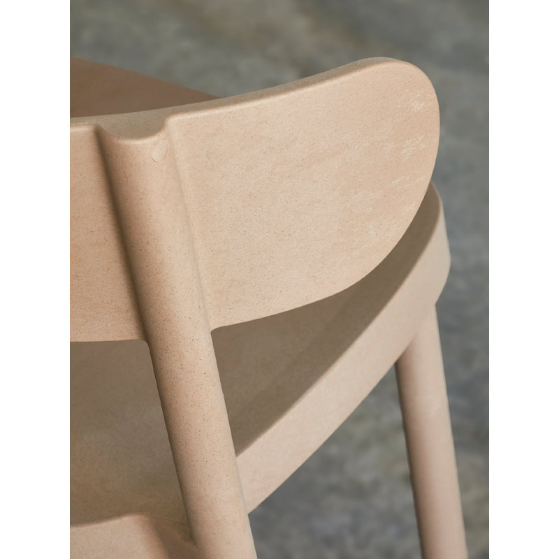 Chaise d'appoint de patio casino Eco, Jaune feu