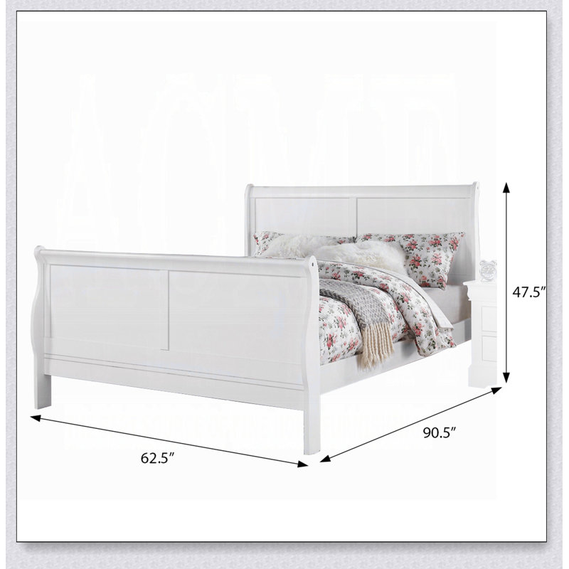Lit blanc, Blanc, Grand