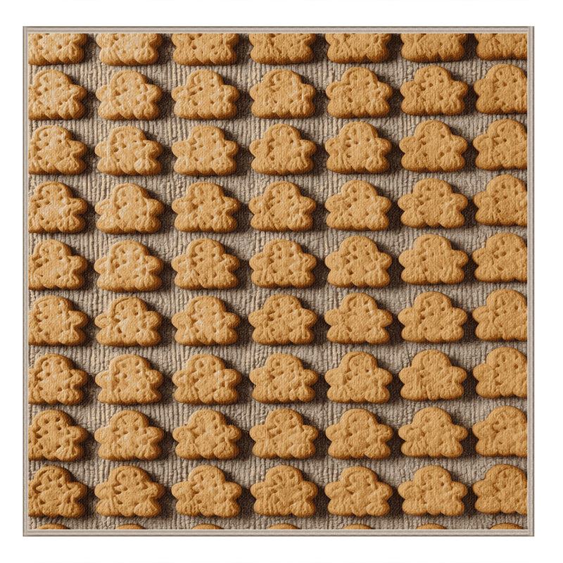  Tapis lavable à sablés et desserts, Carré 4 pi