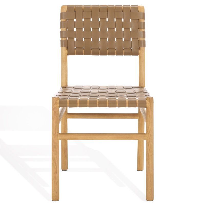 Jeremiah Leather Upholstered Dining Chair, Brown