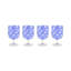 Blue Check Acrylic Water Goblets-1348262477