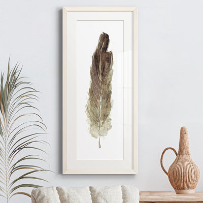 Peinture sur papier encadrée
