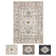 Machine Washable Rug Non-Slip Area Rug with Rubber Backing for Living Room Low-Pile Rug Indoor Floor Cover Oriental Rug for Bedroom Dining Room Hallway Playroom Office Kitchen Dorm and Bedside Decor