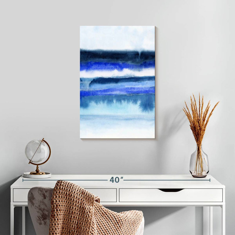 Avery, littoral abstrait II, H 24 po x l 16 po