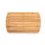 Table basse de patio ovale en bois massif
