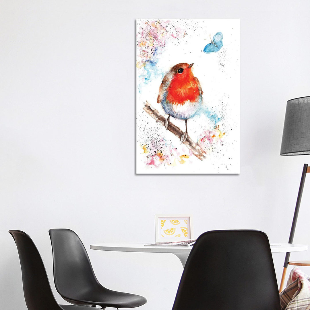 Robin And Small Blue