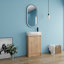 Meuble-lavabo 23 po Derwent, meuble-lavabo 23 po avec comptoir, meuble-lavabo 23 po, ensemble de meuble-lavabo simple 23 po, meuble-lavabo simple 23 po avec 2 portes et lavabo en céramique