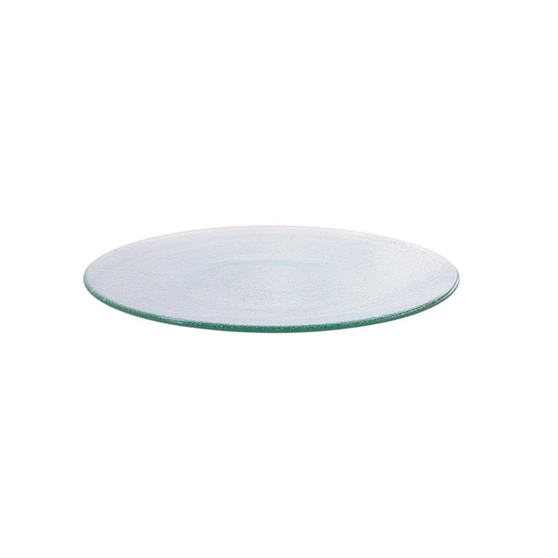 Glass Dinnerware dia.9" Round Clear Glass Plate (Set of 4)