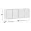 Jarin 79" Wide Sideboard, Black