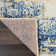 Burnie Oriental Blue/Ivory Area Rug