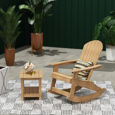 Chaise berçante d'extérieur avec table Arrir