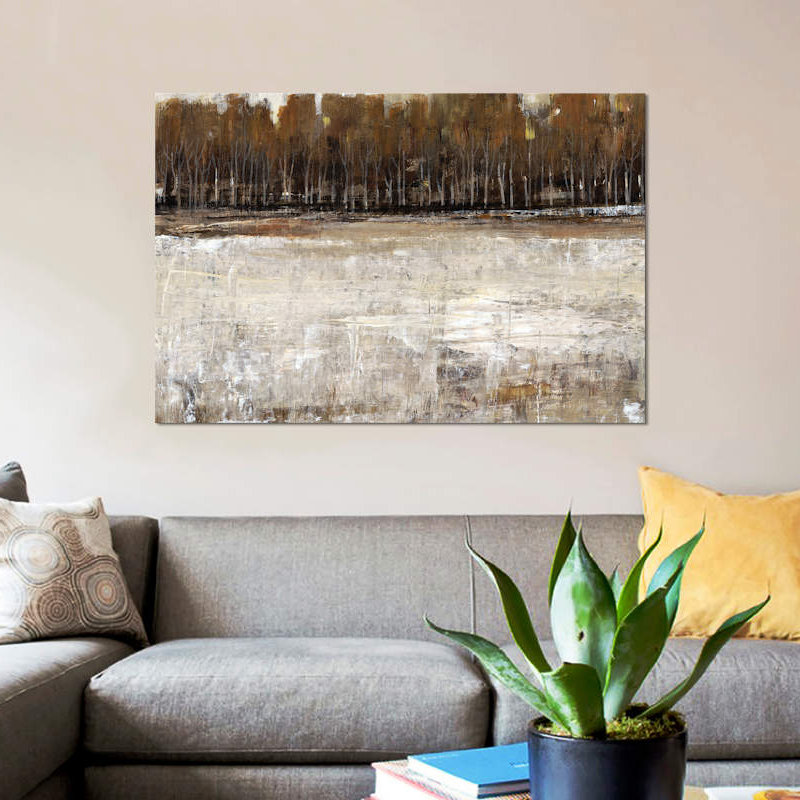 « neutral reflection i », impression sur toile, H 40 po x l 60 po x P 1,5 po, Pas de tapis, Toile tendue
