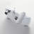 Juno Modern White & Chrome Adjustable 3-Way Shower Mixer Faucet Set with Handheld Shower
