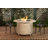 Deshong Fire Sense Aluminum Convertible Gas Fire Pit Table 55,000 BTU, Nylon Weather Cover & Clear Fire Glass-762757420-762757421