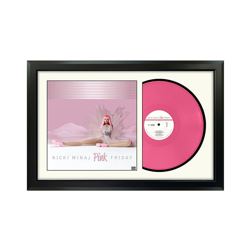 Nicki Minaj "Pink Friday" Framed Double Record with White Mat, White
