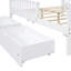 Full Size Bed, Wood Platform Bed With Guardrails On Both Sides And 2 Storage Drawers, No Box Spring Needed-254625345