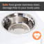 Support à nourriture pour animaux moderne surélevé de 23 po avec base stable pour chien - blanc, favorise une meilleure digestion et propreté