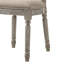 Ensemble de deux chaises d'appoint rembourrées en tissu récupéré empilables et robustes pour une utilisation polyvalente