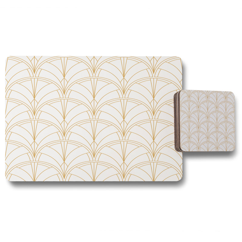 Hickox Wood Geometric Placemat
