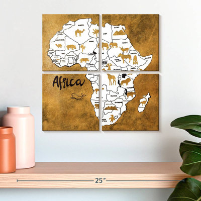 Carte d'Afrique Aliaz