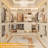 55”-79”Closet System Organizer With Drawers, Pants Rack,Cube Storage And Hanging Area-558382139
